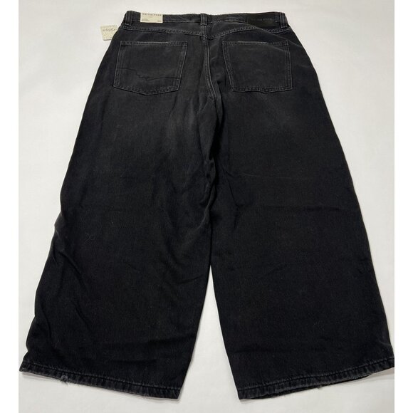 Free People We The Free Wide Leg Jeans in Black - Picture 2 of 4